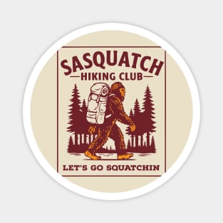 Sasquatch Hiking Club Magnet